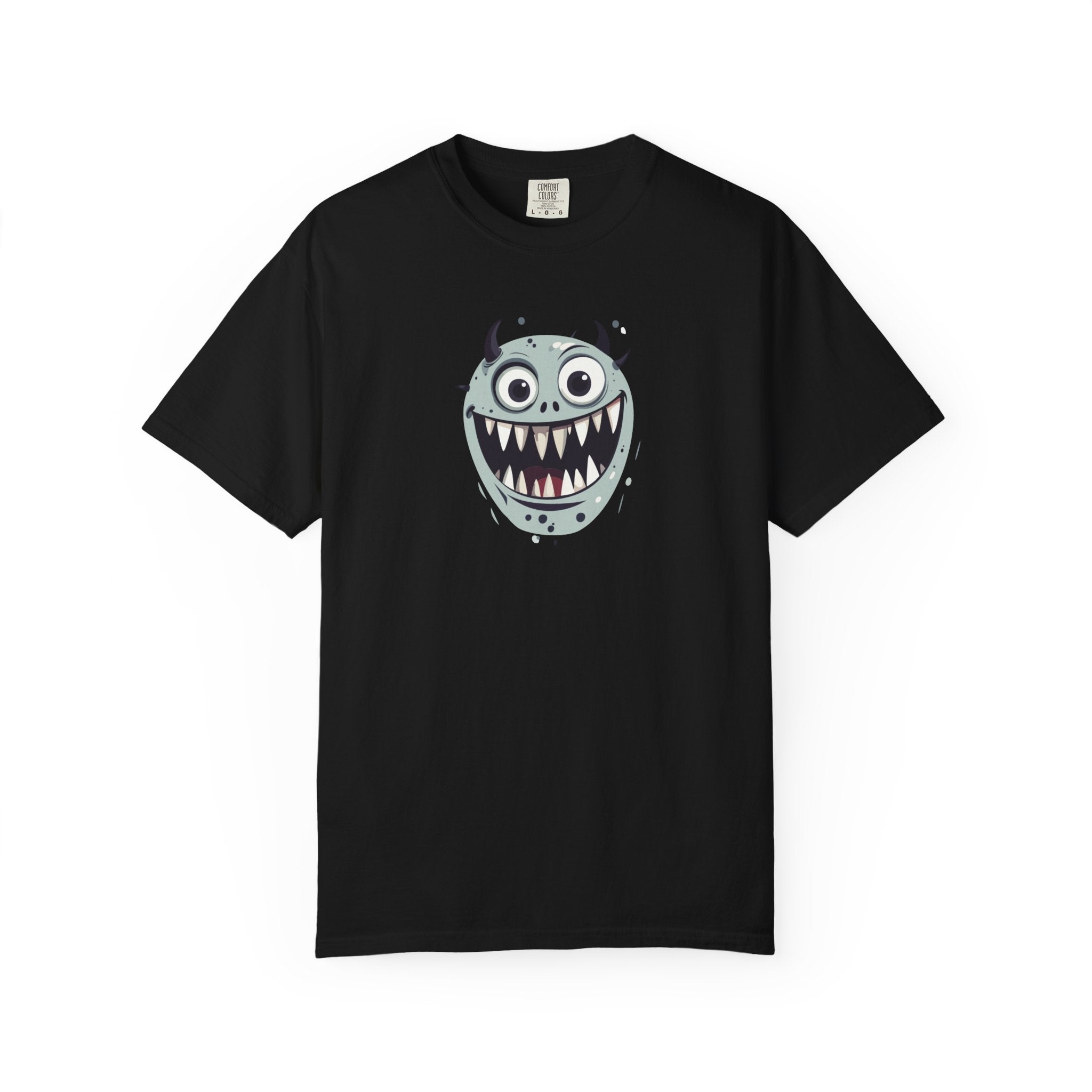 Monster Face T-Shirt Cute Scary Cartoon Graphic Tee