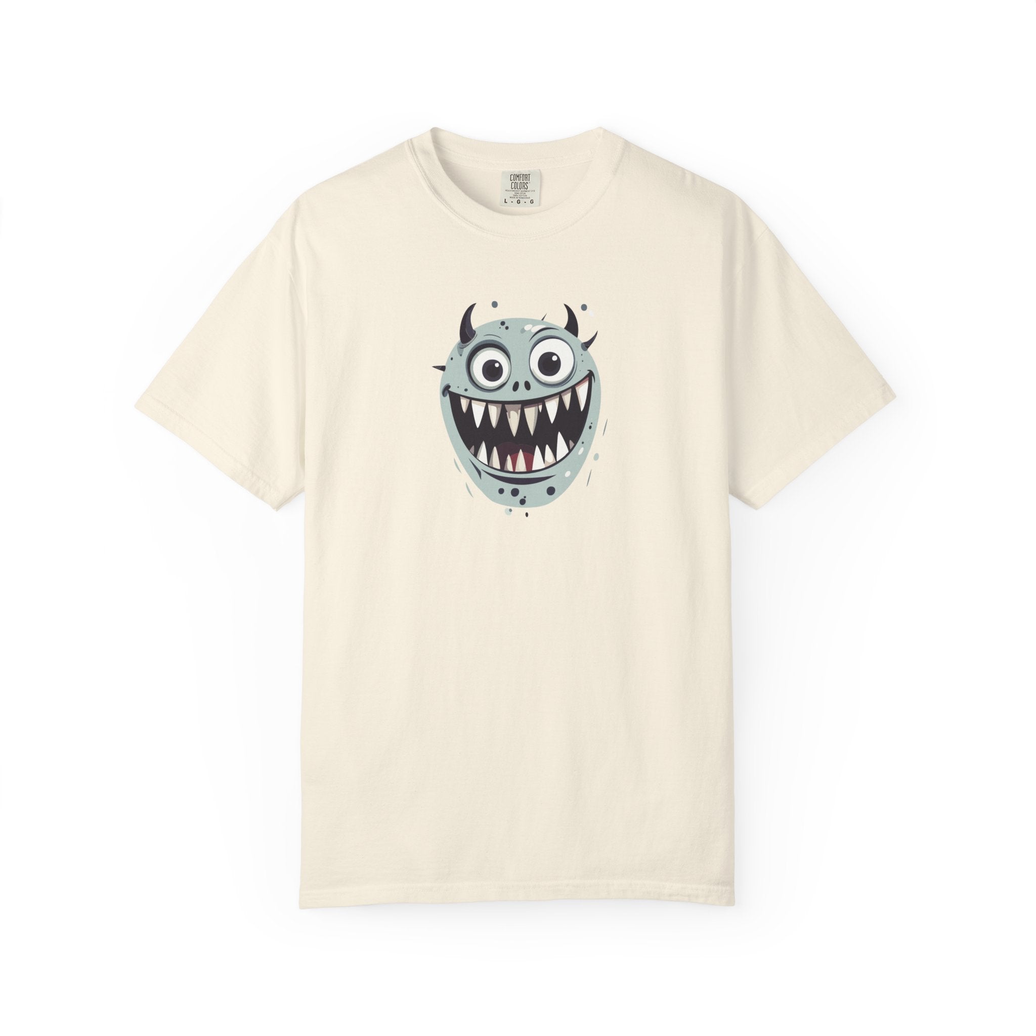 Monster Face T-Shirt Cute Scary Cartoon Graphic Tee