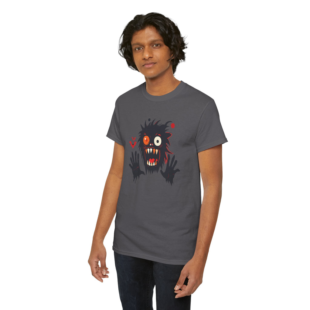 Monster Face T-Shirt Scary Creepy Graphic Tee (Halloween)