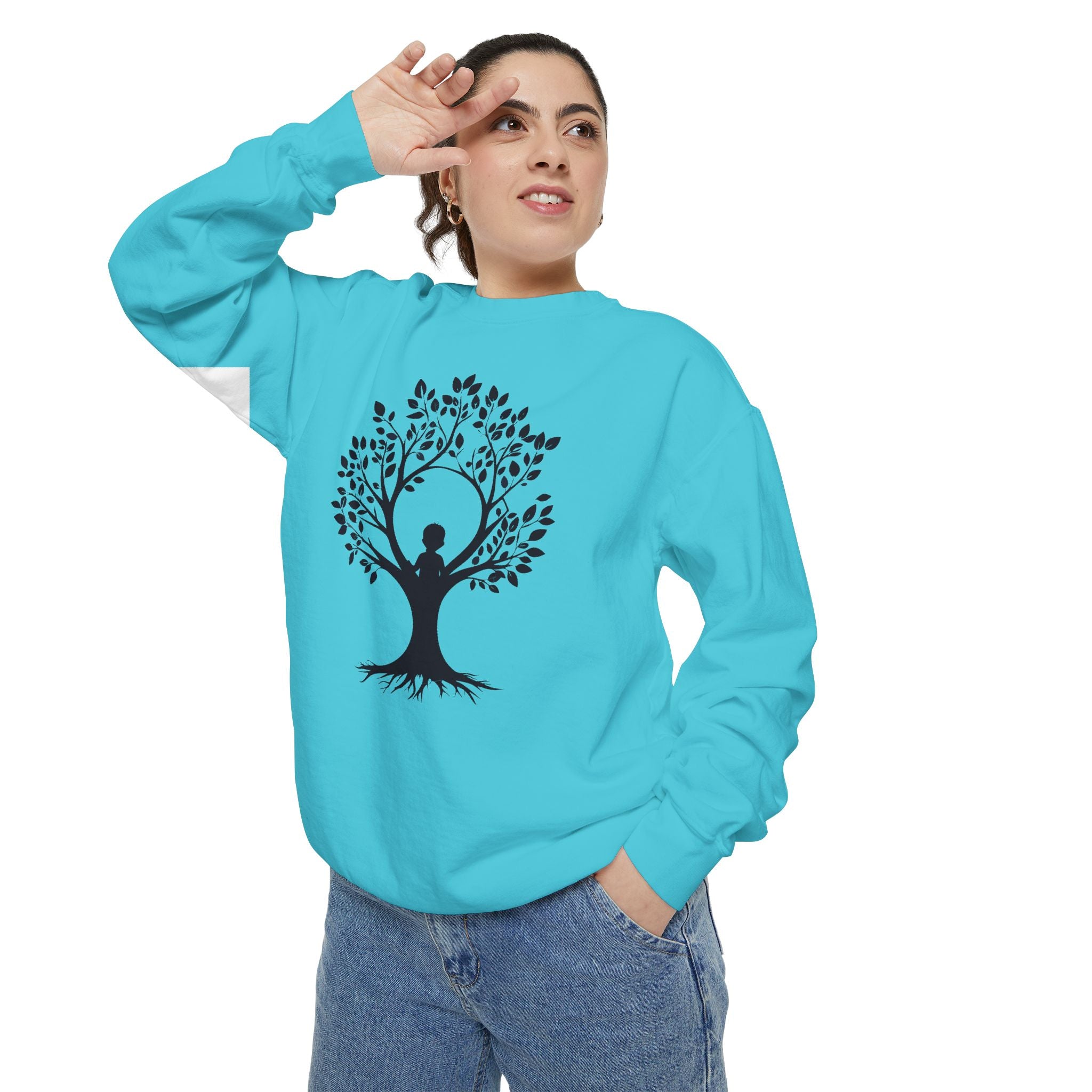 Tree of Life Sweatshirt Yoga Meditation Spiritual Crewneck