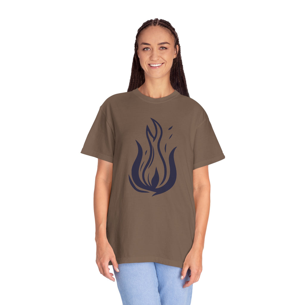 Flame Emblem T-Shirt Minimal Fire Graphic Tee