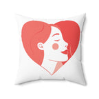Valentine’s Day Pillow – “Day of Love” Heart Accent Throw Pillow
