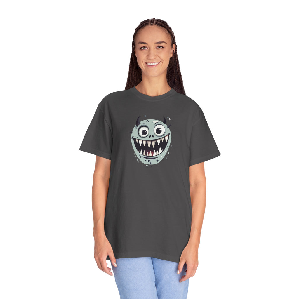 Monster Face T-Shirt Cute Scary Cartoon Graphic Tee