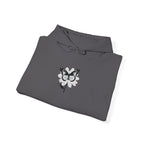 Embroidered Floral Butterfly Hoodie Monochrome Rose & Butterfly Graphic Sweatshirt