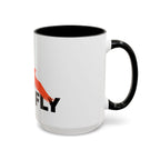 Let’s Fly Coffee Mug — Inspirational Bird Design Accent Mug (11/15oz)