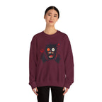 Halloween Monster Crewneck Sweatshirt Spooky Cute Monster Graphic