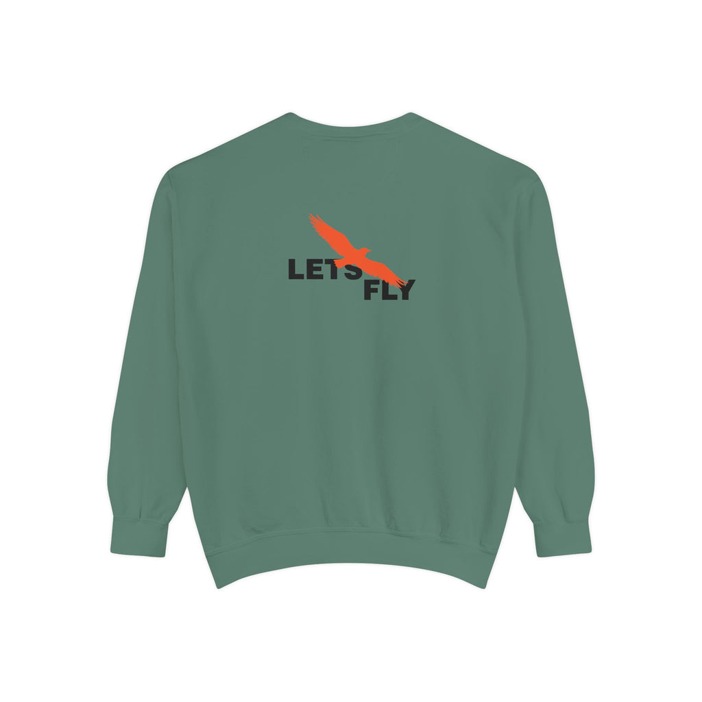 Let's Fly Sweatshirt — Graphic Bird Crewneck for Adventure Lovers