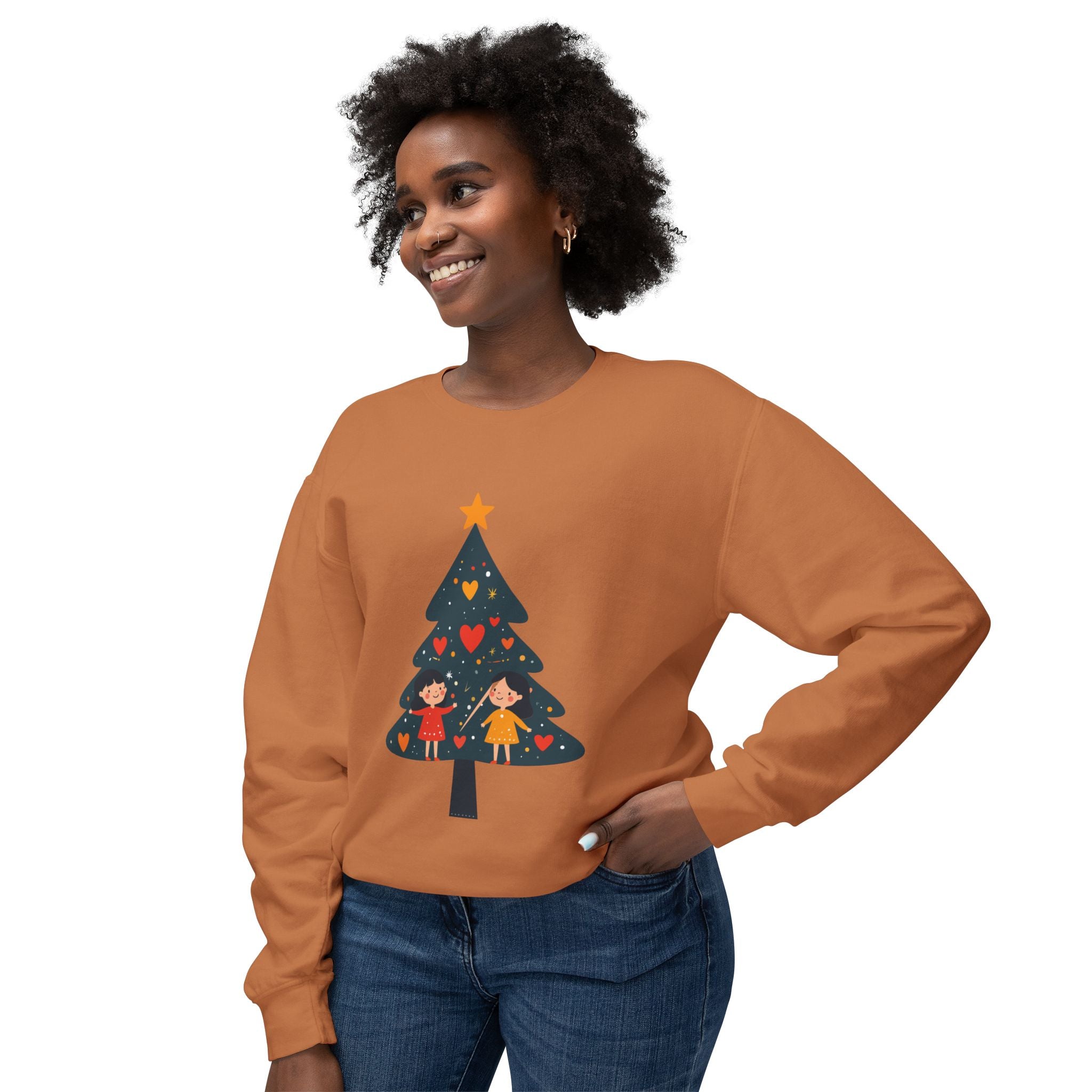 Christmas Tree Sweatshirt — Cute Kids Holiday Tree Design
