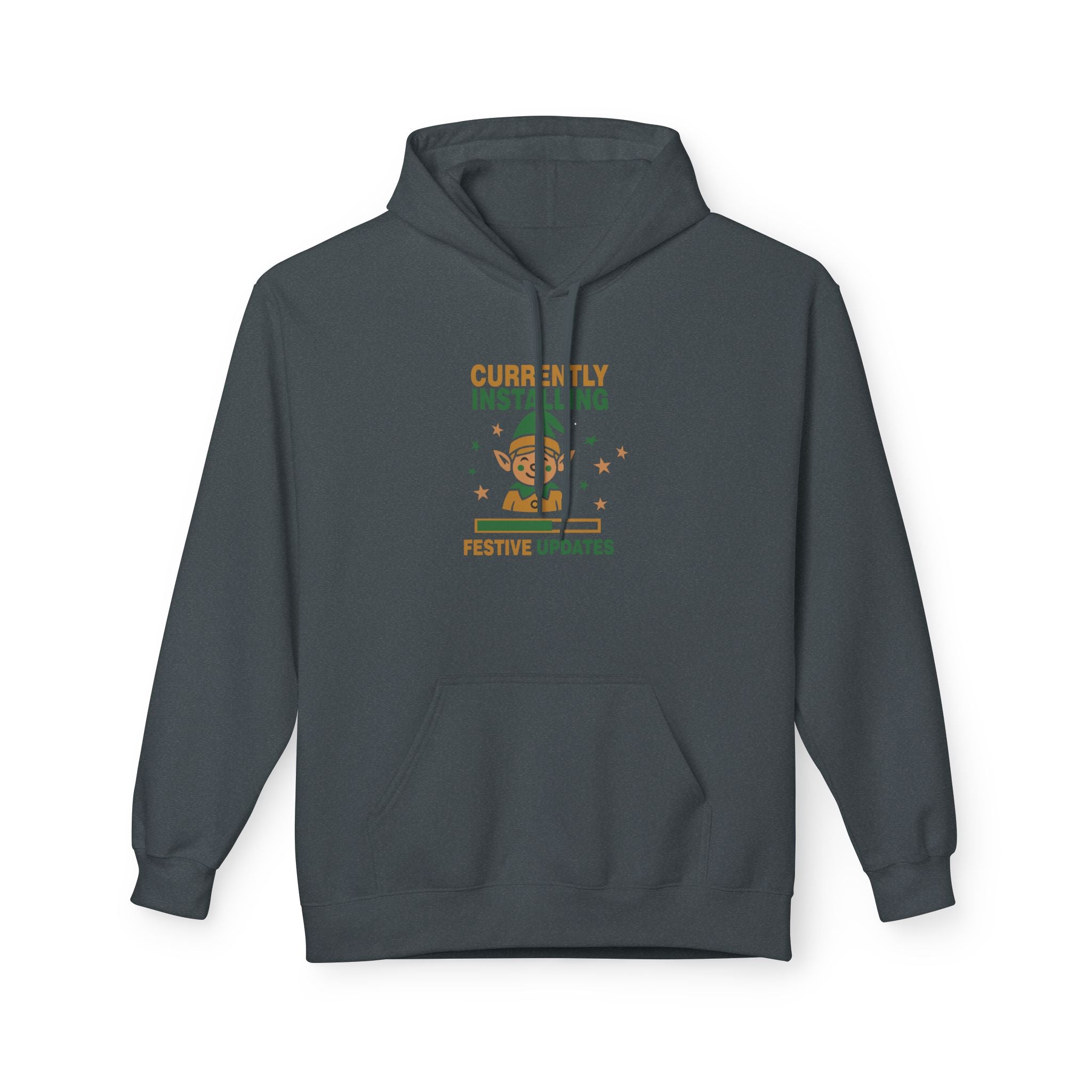 Holiday Hoodie "Currently Installing Festive Updates" Gingerbread Sweatshirt