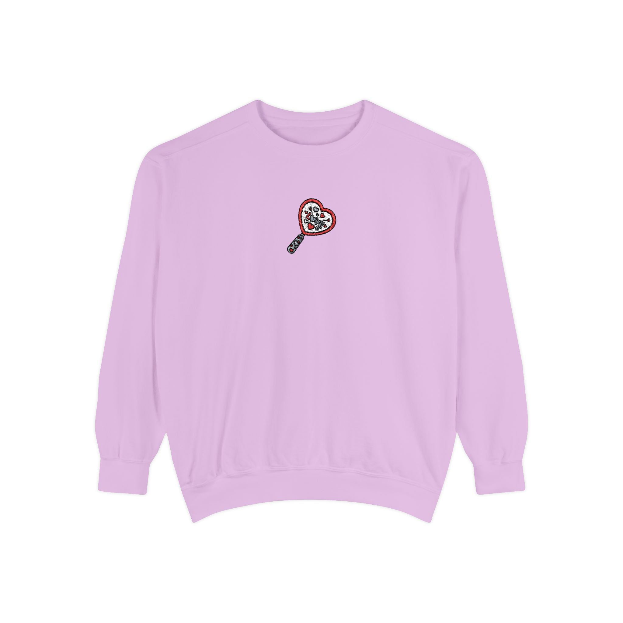 Heart Key Sweatshirt Small Embroidered Heart Key Crewneck