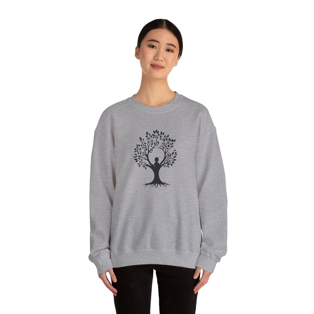 Crewneck Sweatshirt Tree of Life Yoga Silhouette