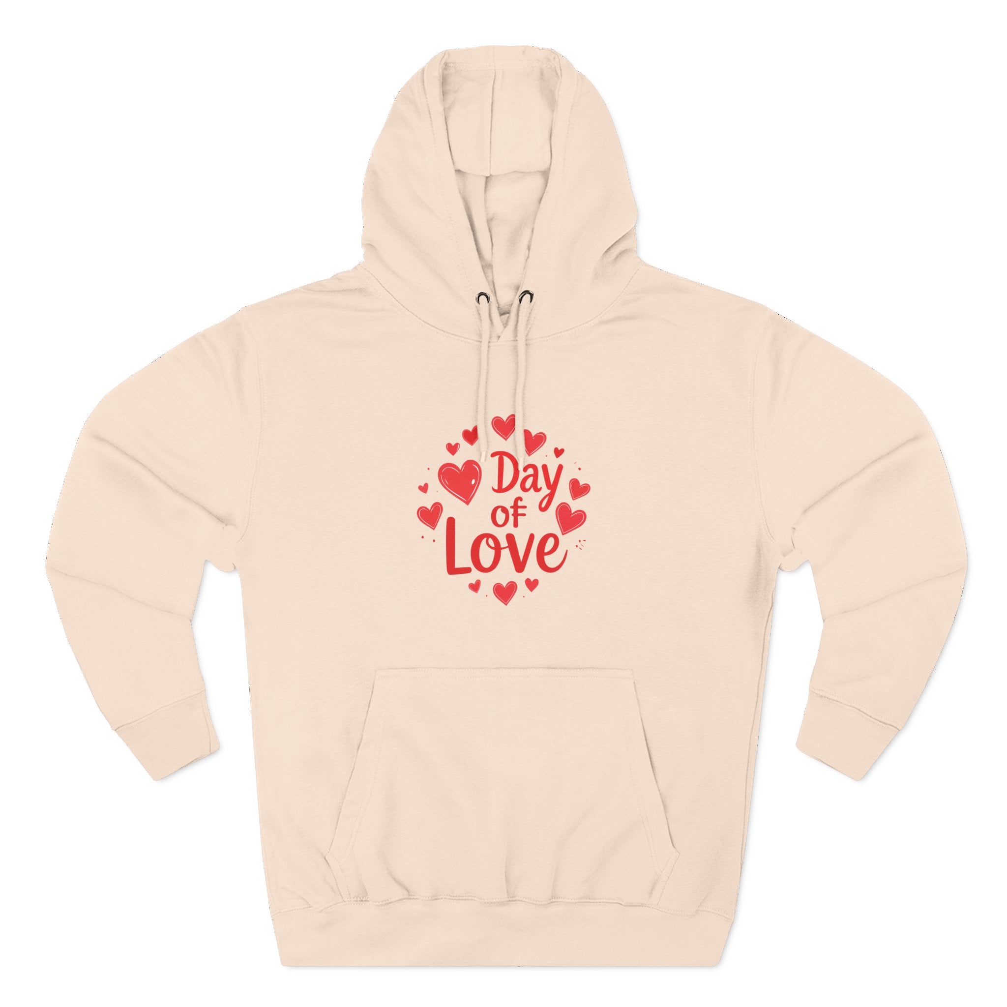 Christmas Wear-Valentine "Day of Love" Hoodie - Heart Graphic Pullover