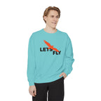Let's Fly Sweatshirt — Graphic Bird Crewneck for Adventure Lovers