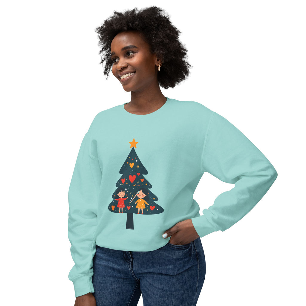 Christmas Tree Sweatshirt — Cute Kids Holiday Tree Design