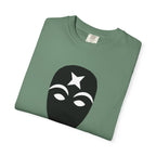 Masked Star Tee  Minimalist Black Mask Graphic T-Shirt