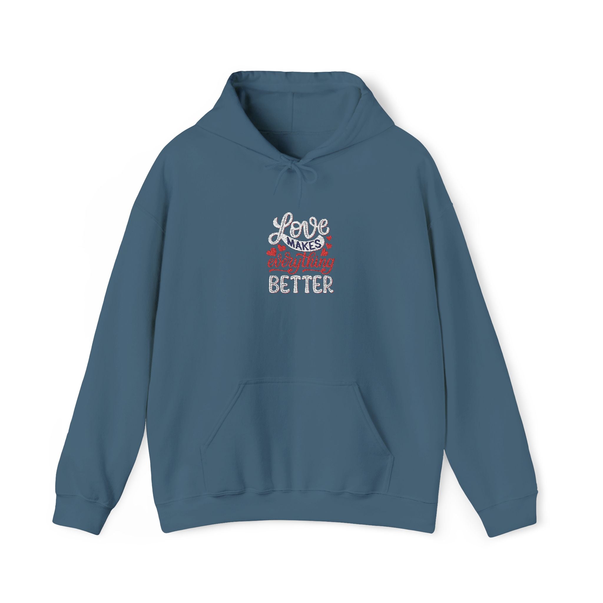 Hoodie Cottagecore Floral " Love Makes Everything Better" Graphic Hoodie