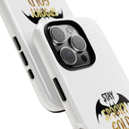 Stay Spooky Gold Phone Case Halloween Bat Design