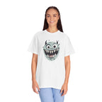 Monster Face T-Shirt Funny Creepy Grinning Monster Graphic Tee