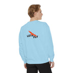 Let's Fly Sweatshirt — Graphic Bird Crewneck for Adventure Lovers