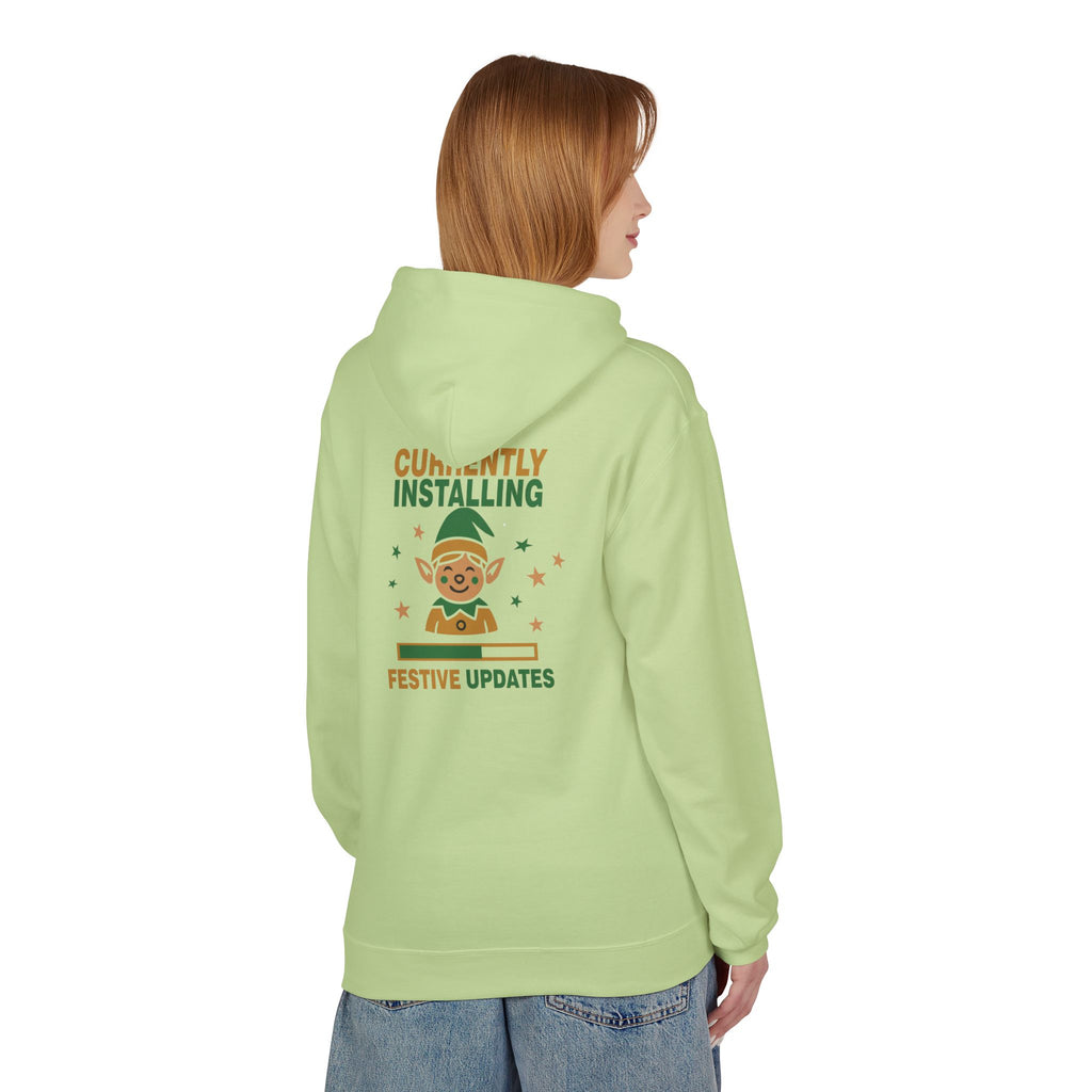 Holiday Hoodie "Currently Installing Festive Updates" Gingerbread Sweatshirt