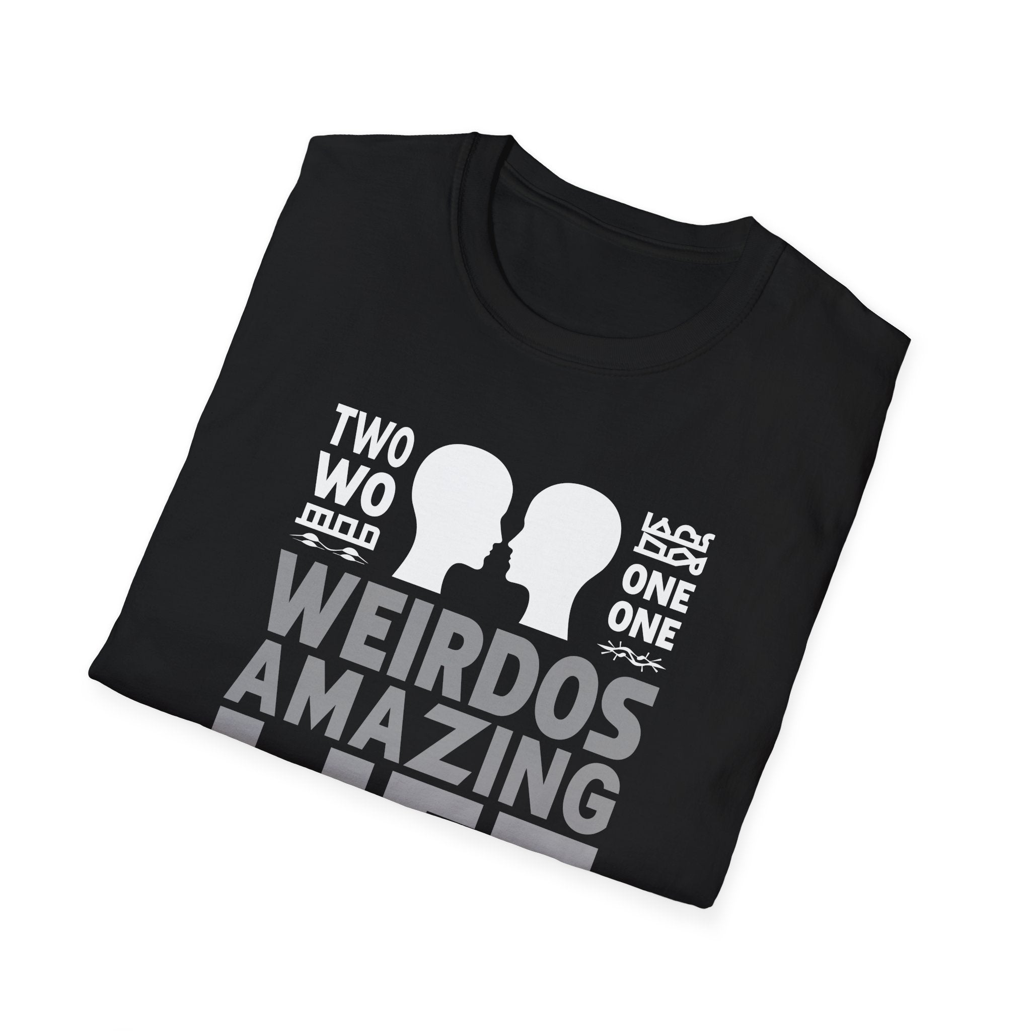 T-Shirt 'Weirdos Amazing Life' Funny Couple Friendship Graphic Tee