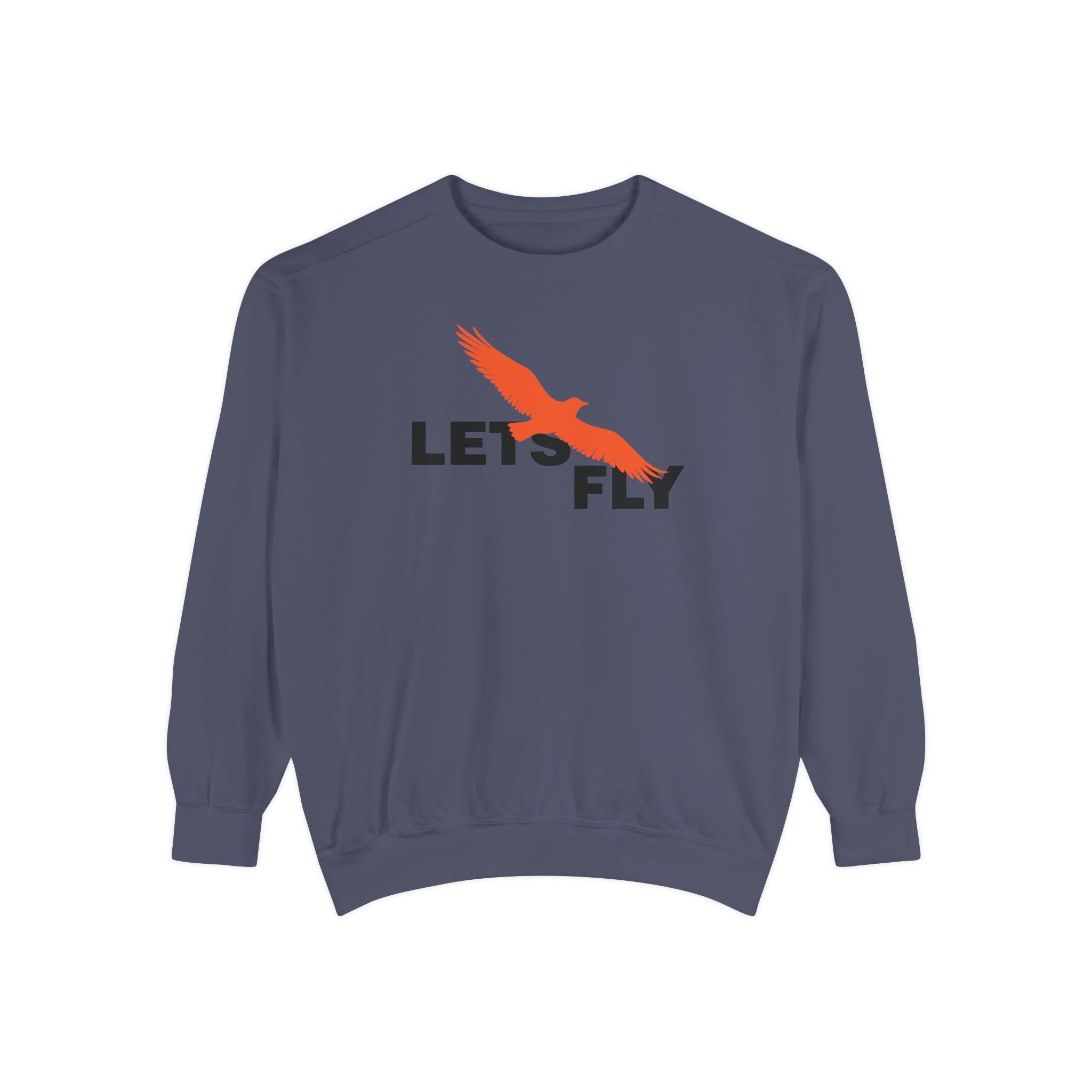 Let's Fly Sweatshirt — Graphic Bird Crewneck for Adventure Lovers