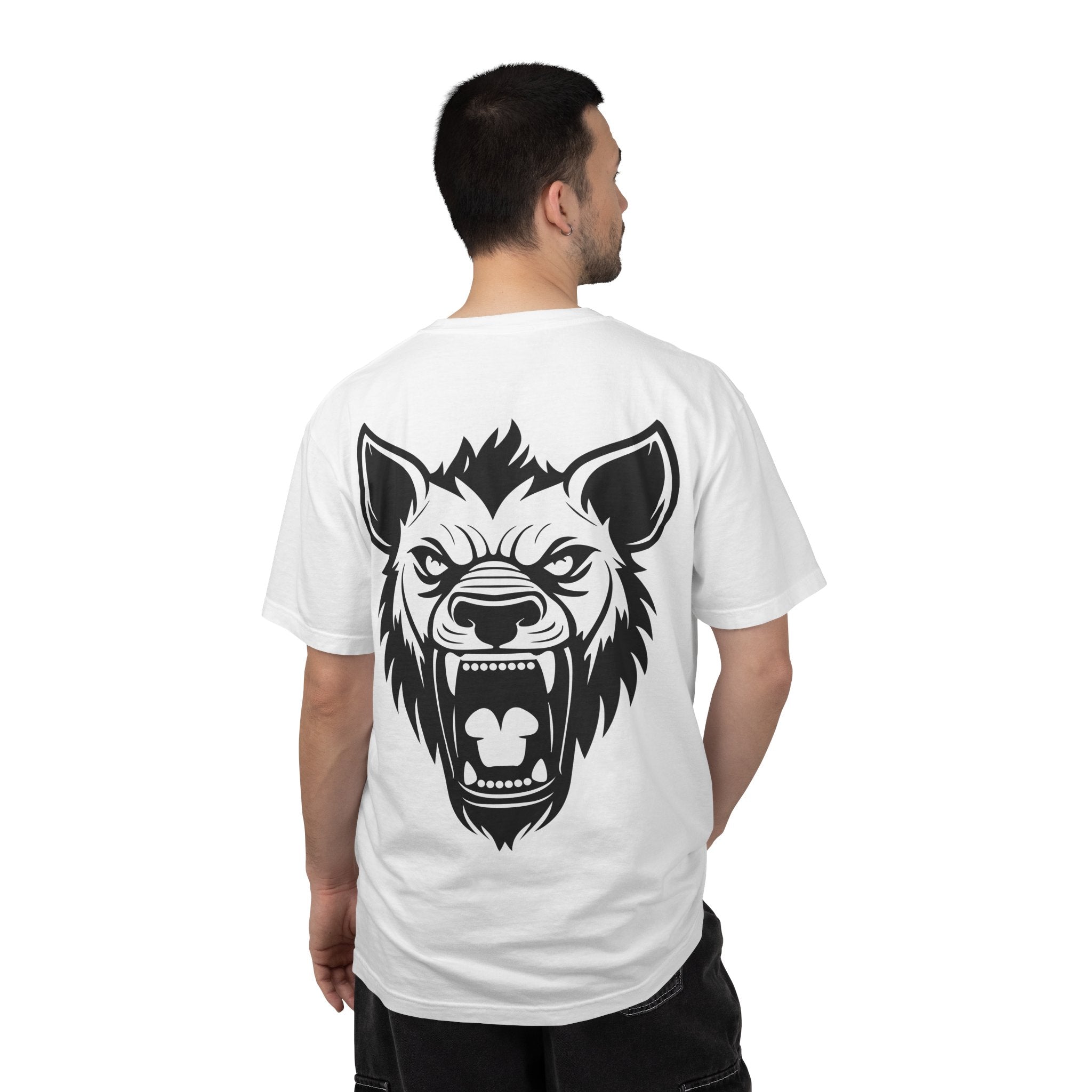 Hyena Graphic Tee Fierce Roaring Head Shirt