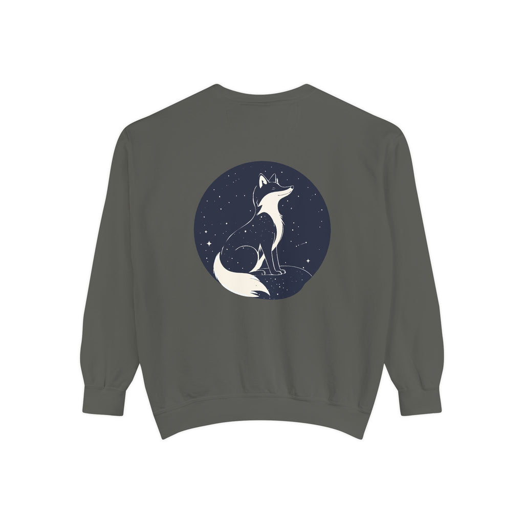 Fox Moon Sweatshirt Vintage Celestial Fox Crewneck