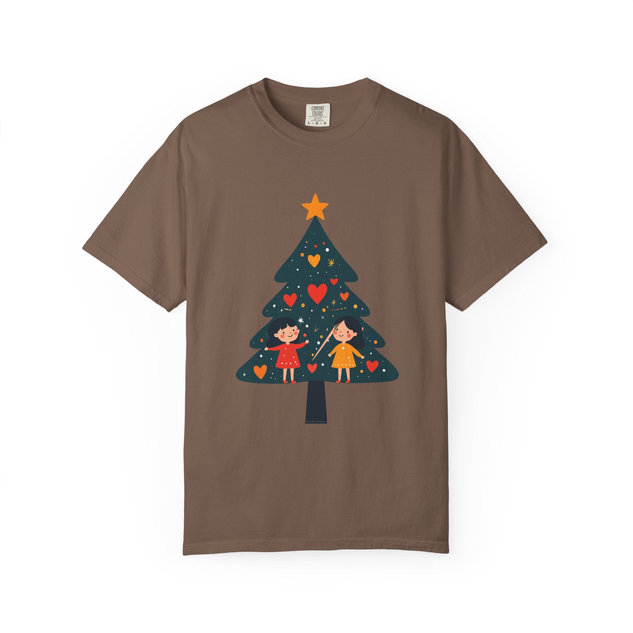Christmas Tree Kids Graphic T-Shirt — Holiday Family Tee