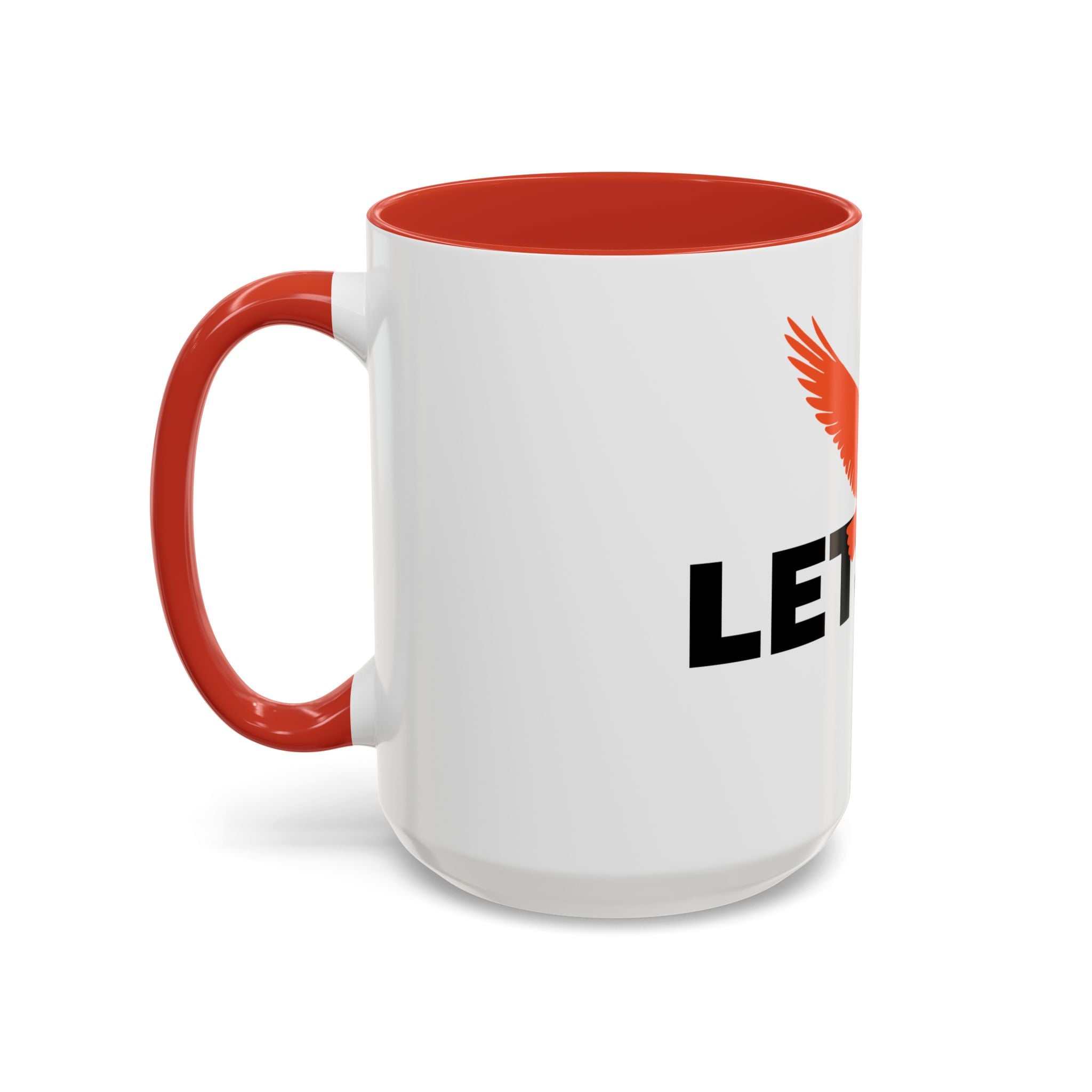Let’s Fly Coffee Mug — Inspirational Bird Design Accent Mug (11/15oz)