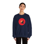 Copy of Bird silhouette sunset Sweatshirt | bird circle sunrise design