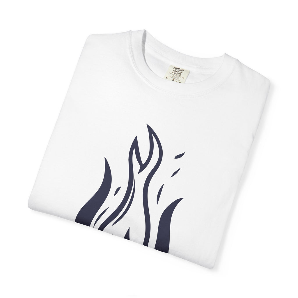 Flame Emblem T-Shirt Minimal Fire Graphic Tee
