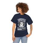 Currently Installing Festive Updates T-Shirt Funny Santa Christmas Holiday Tee