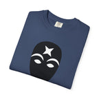 Masked Star Tee  Minimalist Black Mask Graphic T-Shirt