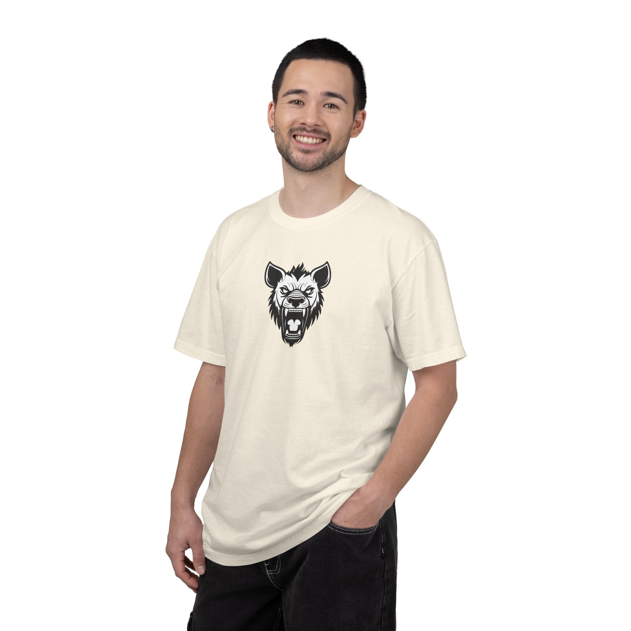Hyena Graphic Tee Fierce Roaring Head Shirt