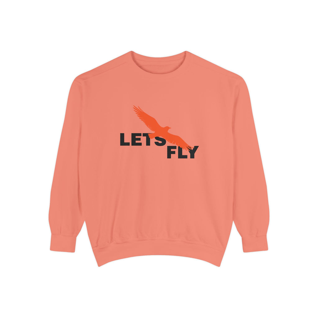 Let's Fly Sweatshirt, Graphic Bird Crewneck