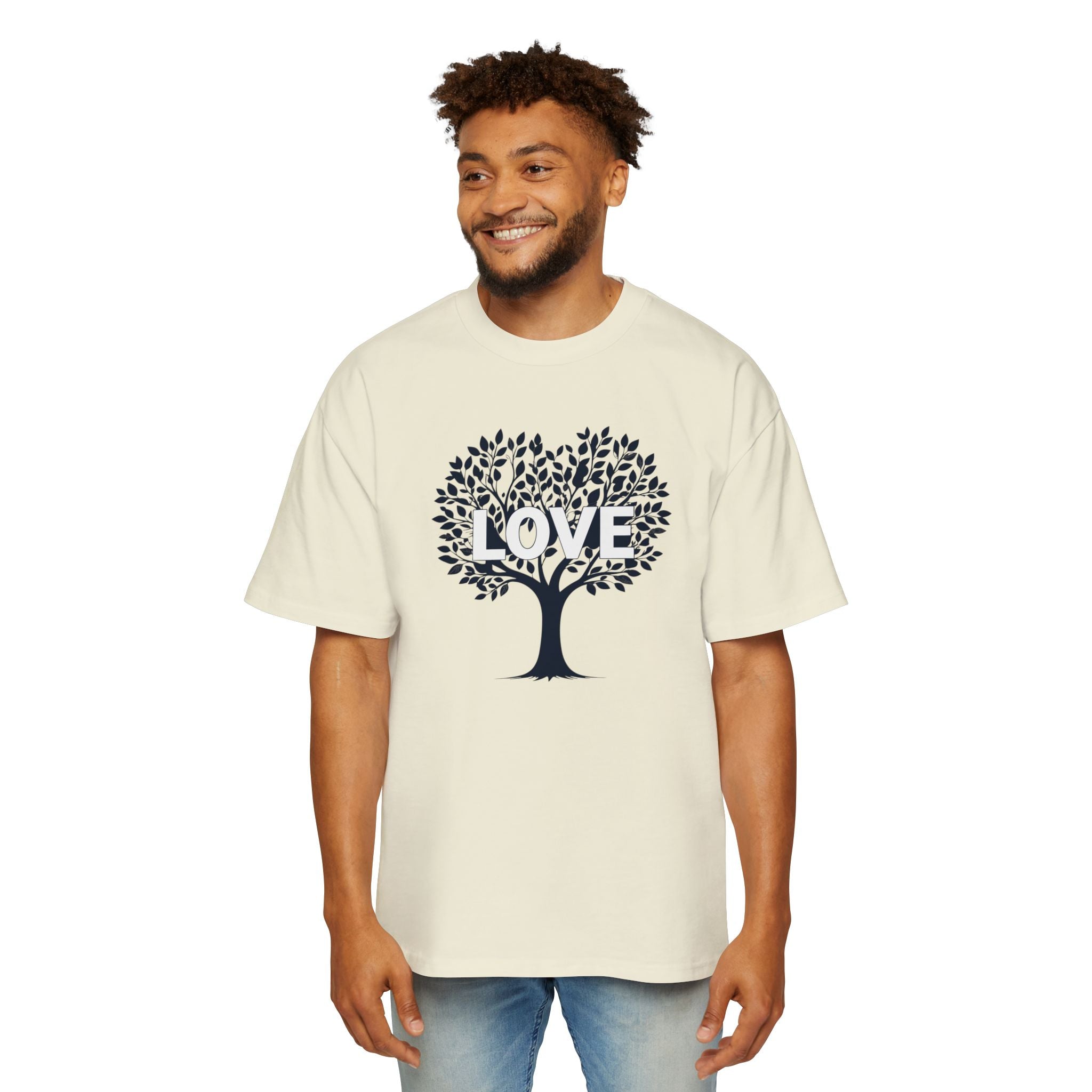 Love Tree Tee Men's Oversized Graphic T-Shirt
