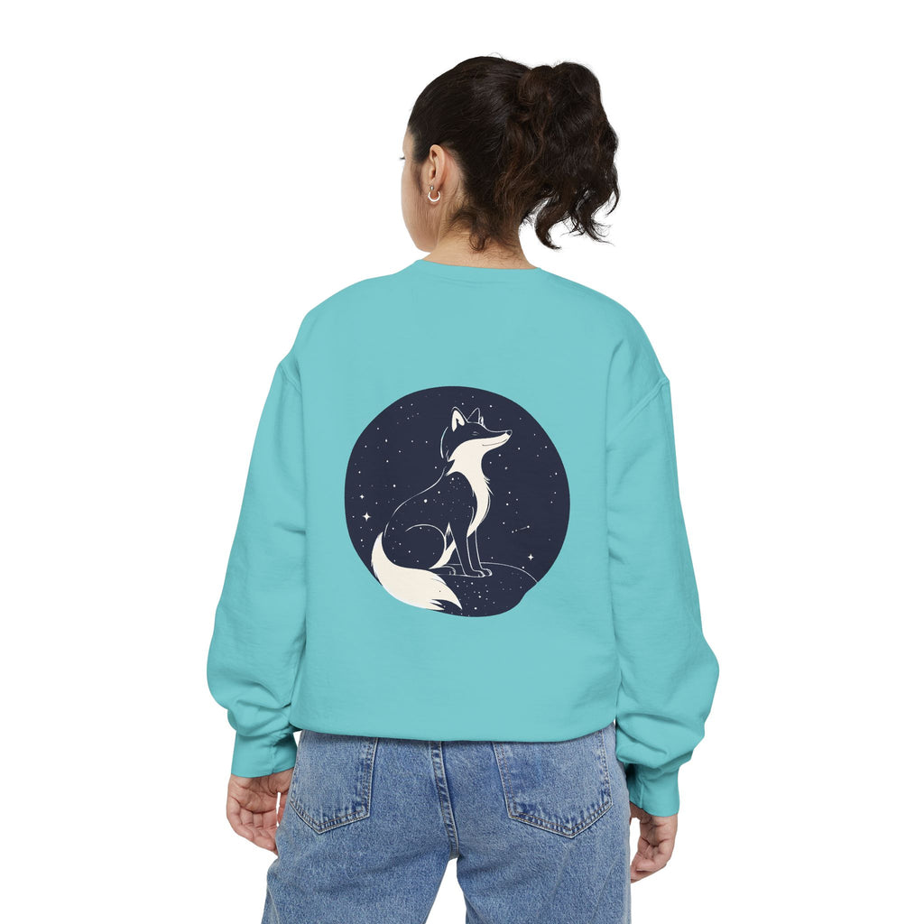 Fox Moon Sweatshirt Vintage Celestial Fox Crewneck