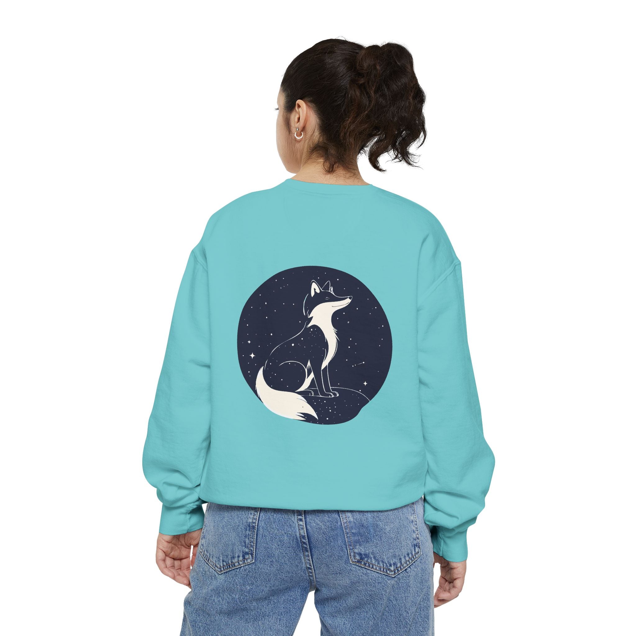 Fox Moon Sweatshirt Vintage Celestial Fox Crewneck