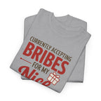 T-Shirt "Currently Accepting Bribes for My Nice" Funny Christmas Shirt