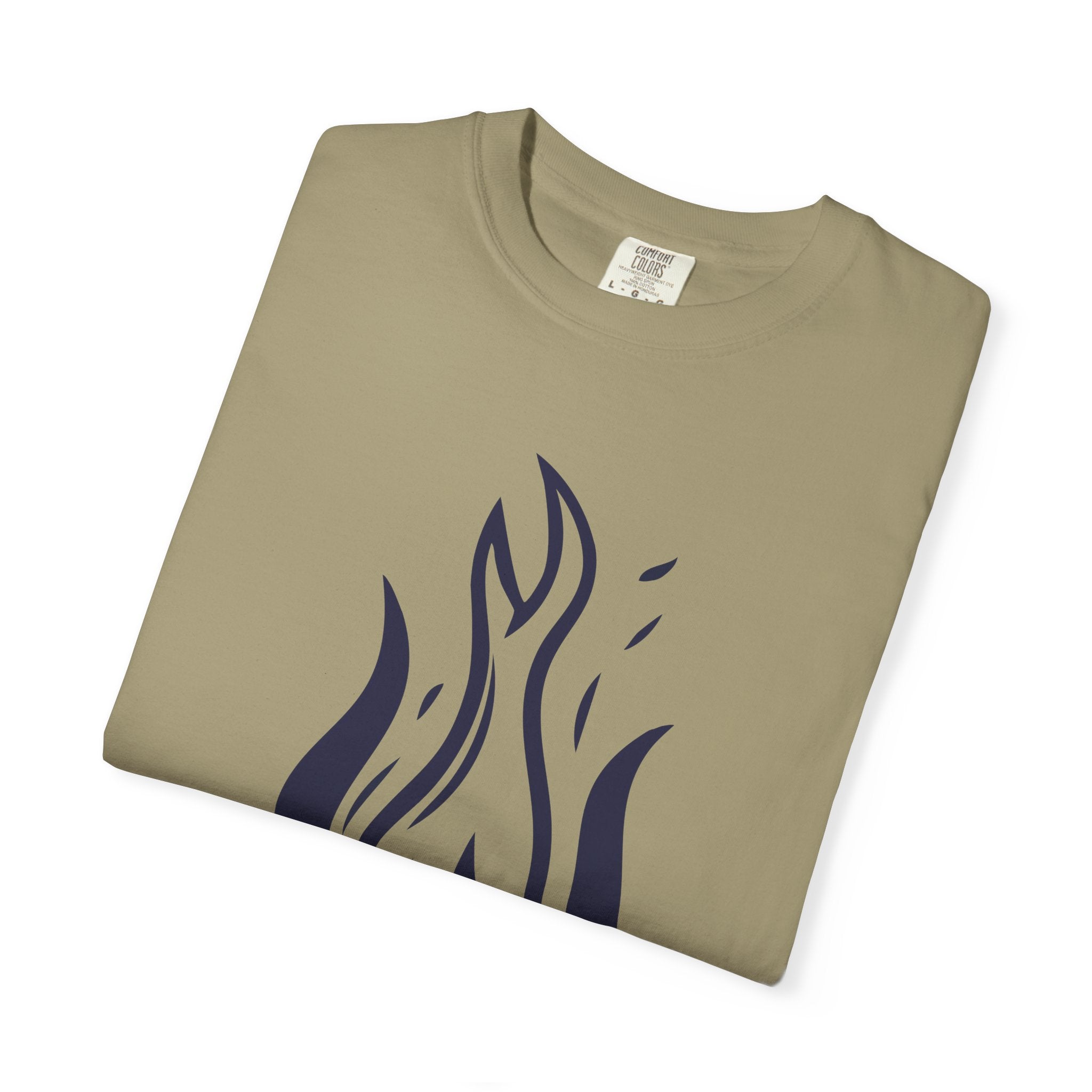 Flame Emblem T-Shirt Minimal Fire Graphic Tee