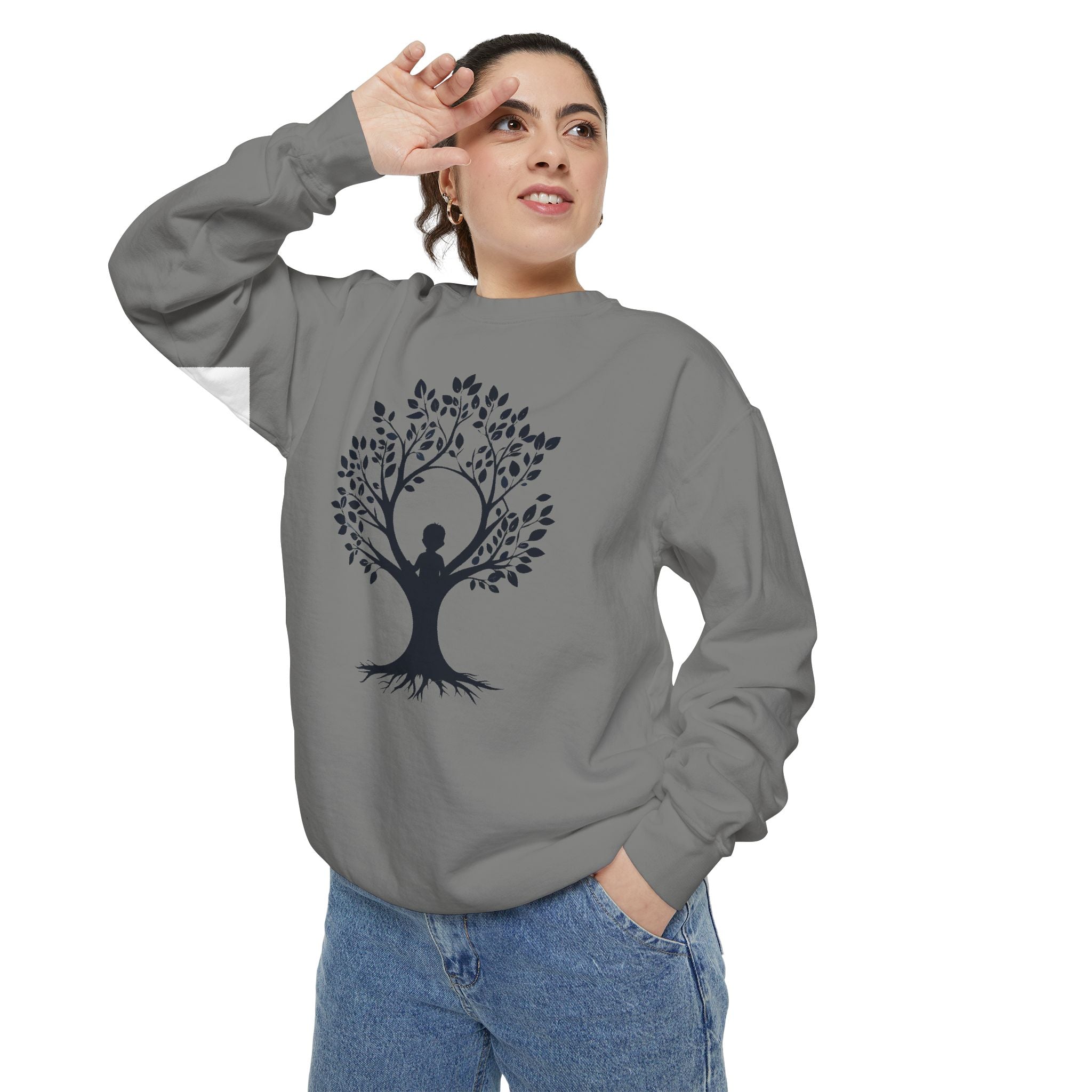 Tree of Life Sweatshirt Yoga Meditation Spiritual Crewneck