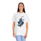 Floating Haunted Castle T‑Shirt Spooky Gothic Fantasy Tee