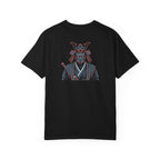 Samurai Warrior Graphic T-Shirt Retro Neon Japanese Armor Tee