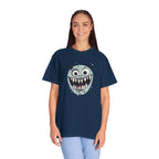 Monster Face T-Shirt Funny Creepy Grinning Monster Graphic Tee
