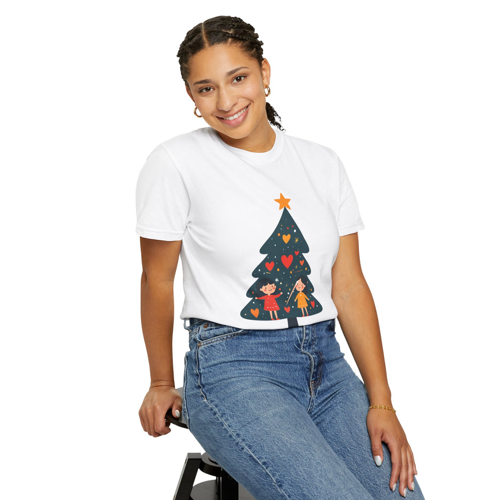 Christmas Tree Kids Graphic T-Shirt — Holiday Family Tee