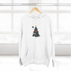Christmas Tree Heart Hoodie – Cute Minimal Holiday Fleece Hoodie
