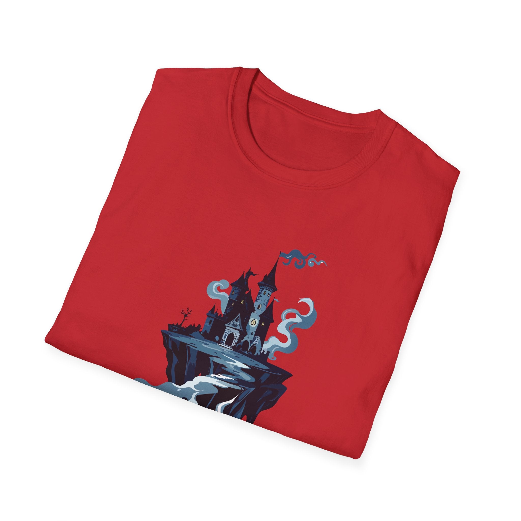 Haunted Floating Castle T-Shirt Spooky Gothic Fantasy Tee