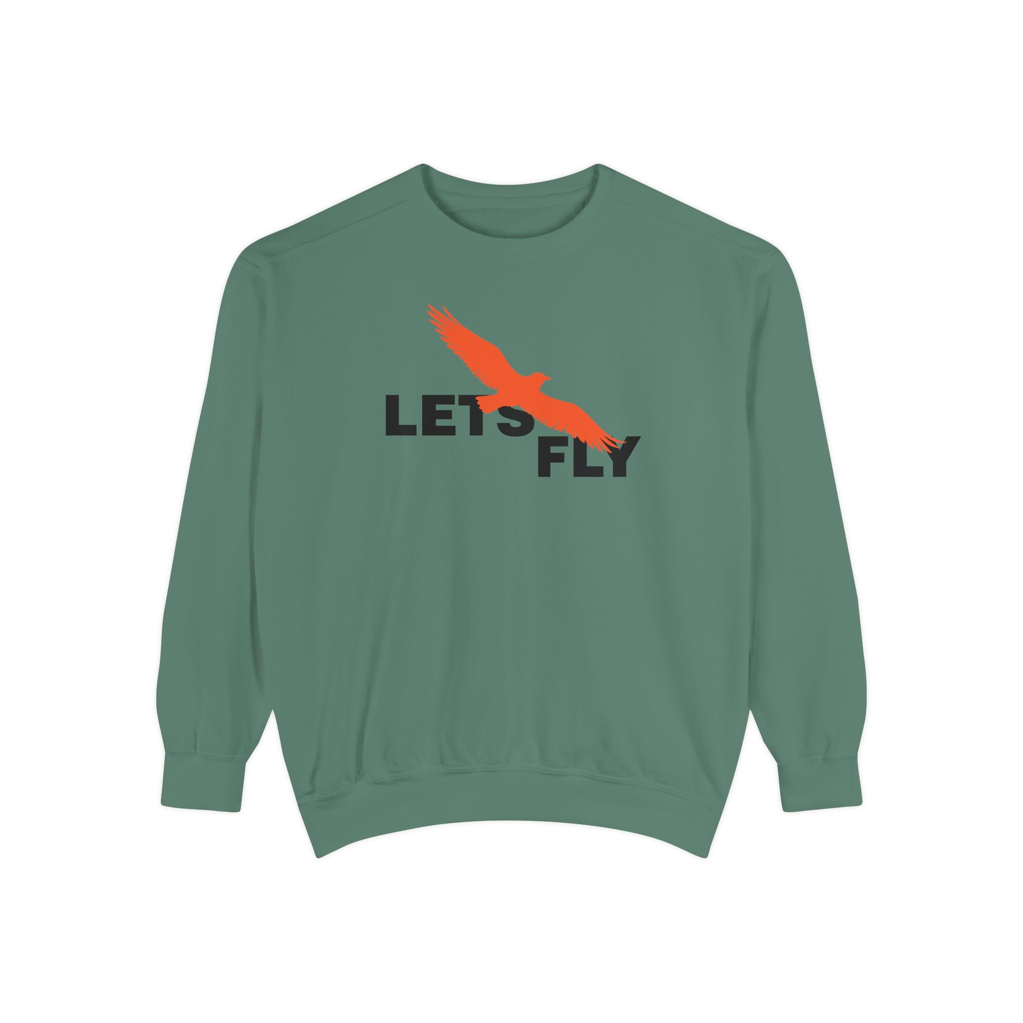 Let's Fly Sweatshirt — Graphic Bird Crewneck for Adventure Lovers