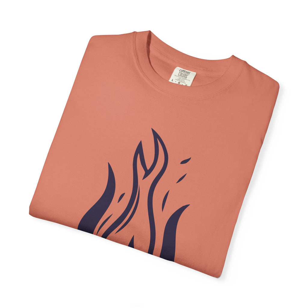 Flame Emblem T-Shirt Minimal Fire Graphic Tee